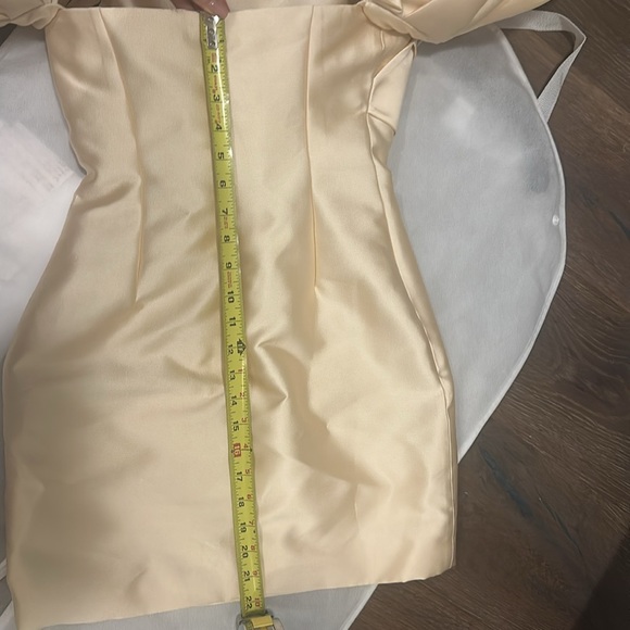 Solace London Elina Off-The-Shoulder Duchesse Satin Mini Dress - Picture 14 of 15